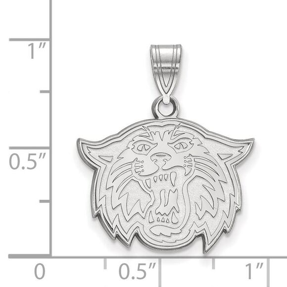 14k White Gold Villanova U. Medium Mascot Pendant